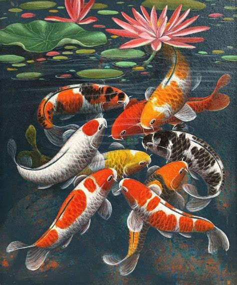 Best Feng Shui Placement For a Koi Fish Painting .